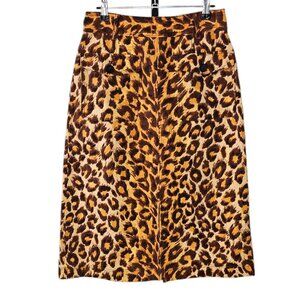 Kate Spade Leopard Print Pencil Skirt